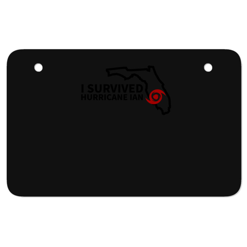 Hurricane Ian I Survived Hurricane Ian ATV License Plate by cm-arts | Artistshot