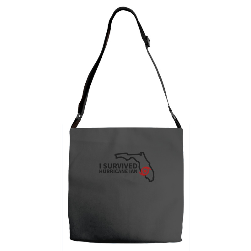 Hurricane Ian I Survived Hurricane Ian Adjustable Strap Totes by cm-arts | Artistshot