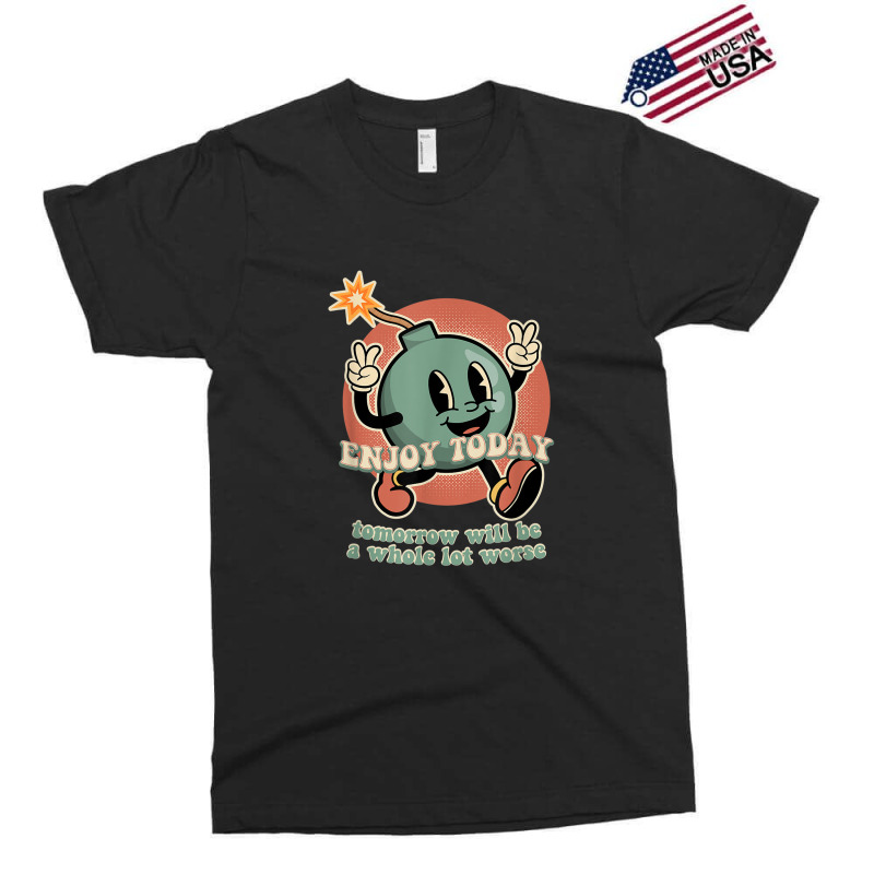 Existential Dread Retro Cartoon Bomb Grenade Nihilism Exclusive T-shirt by ElizahTessieDenniston | Artistshot