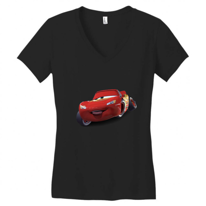 Lightning Mcqueen (1) Women's V-Neck T-Shirt by cm-arts | Artistshot