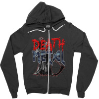 Boys Team Death Metal The Grim Reaper 1 Zipper Hoodie | Artistshot