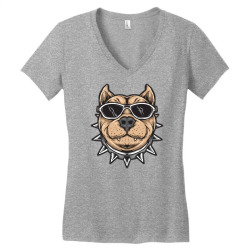 funky dog Women's V-Neck T-Shirt | Artistshot