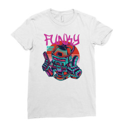 funky robot Ladies Fitted T-Shirt | Artistshot