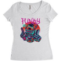 Funky Robot Women's Triblend Scoop T-shirt | Artistshot