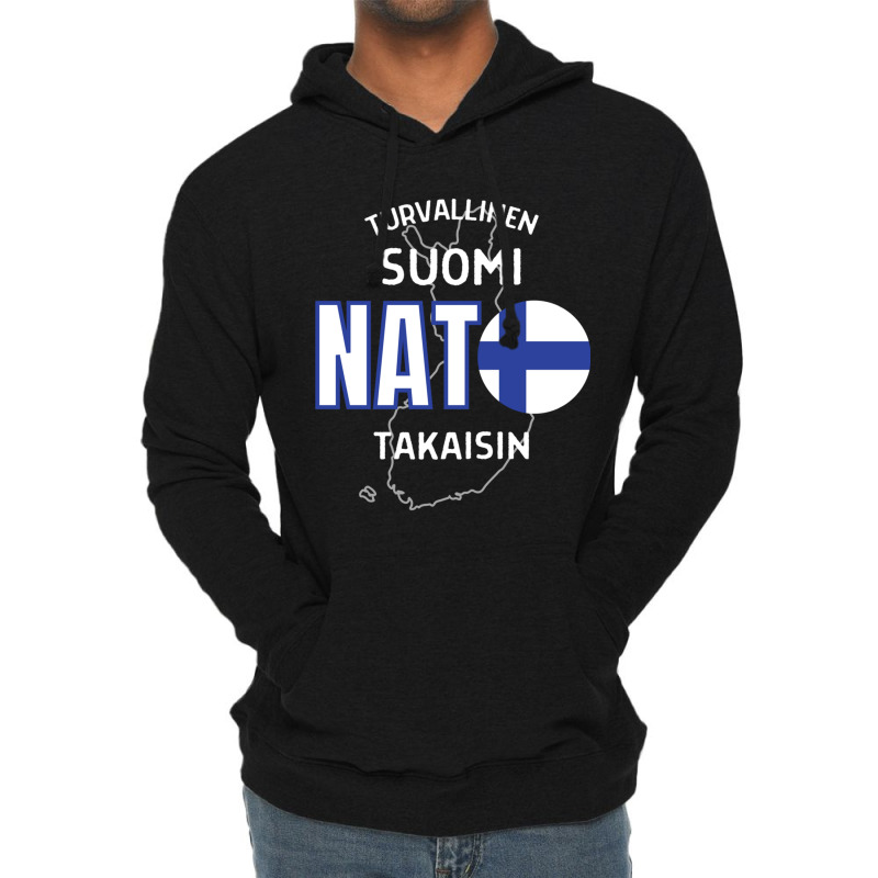 Nato Makes Finland Safe Again Lightweight Hoodie by cm-arts | Artistshot