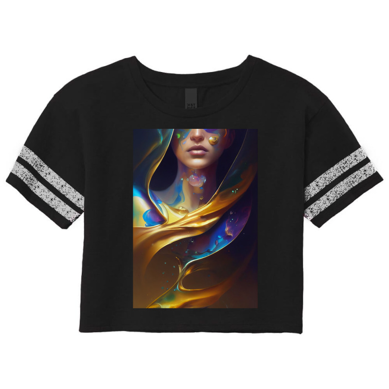 Woman Portrait Scorecard Crop Tee by RommelRRaj | Artistshot