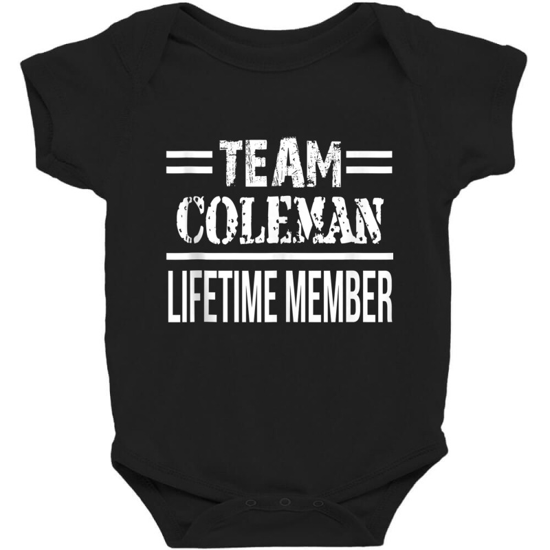 Team Coleman Lifetime Member Long Tank Top Baby Bodysuit by cm-arts | Artistshot