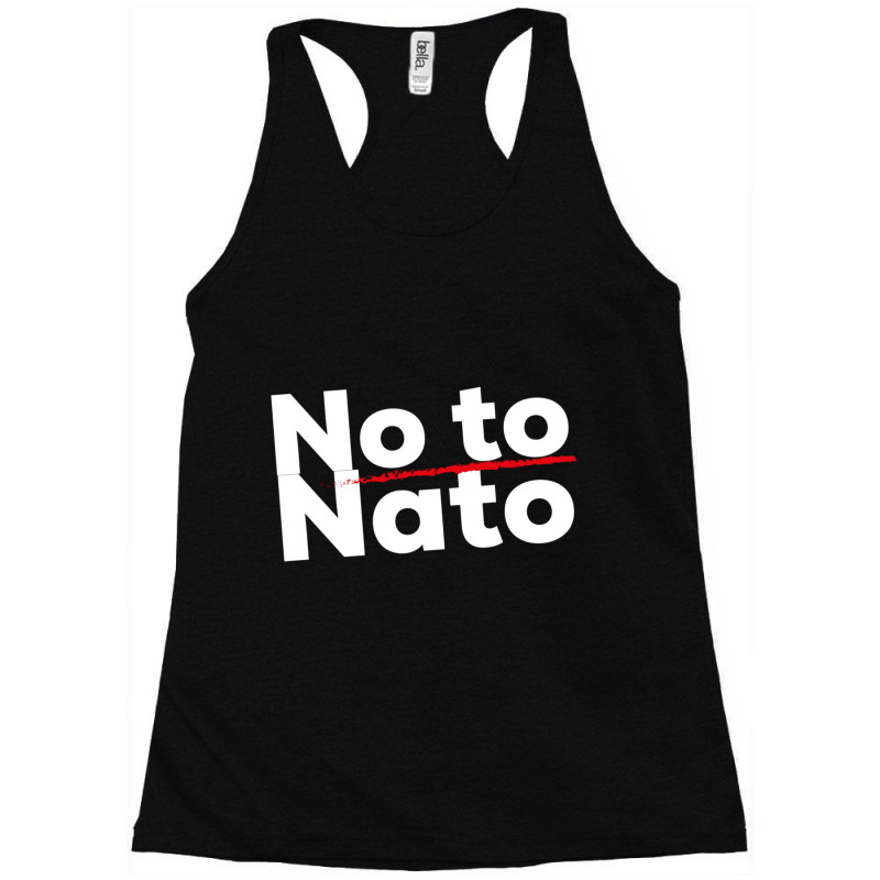 No Nato, No Otan, No War 2 Racerback Tank by cm-arts | Artistshot