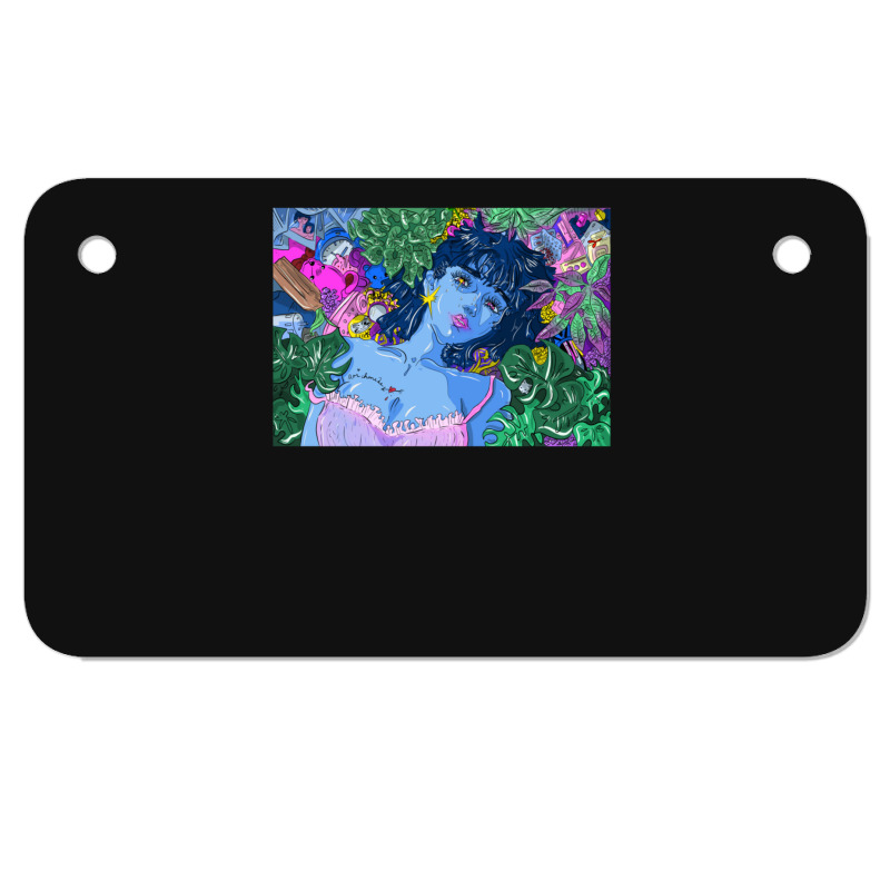 Perfect Blue Misa Illustration Motorcycle License Plate | Artistshot