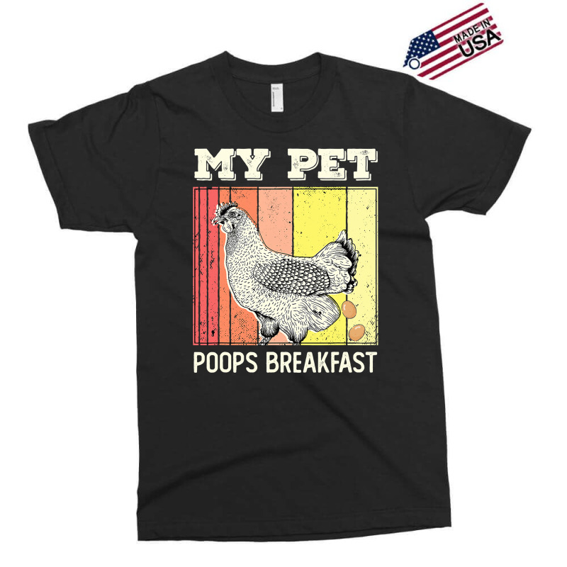 Chicken Chick My Pet Poops Breakfast Retro Eggs Farmer Chicken Lover 2 Exclusive T-shirt by cm-arts | Artistshot