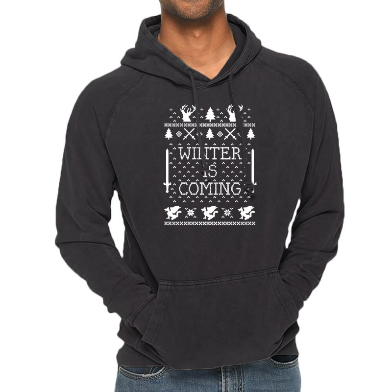 Winter Is Coming Ugly Christmas Vintage Hoodie | Artistshot