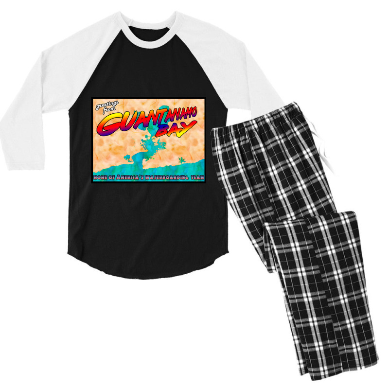 Guantanamo Bay Waterboarding Premium Men's 3/4 Sleeve Pajama Set | Artistshot