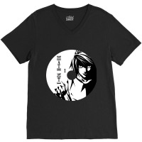 Note Lawliet Vintage Shilluet V-neck Tee | Artistshot