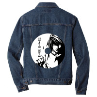 Note Lawliet Vintage Shilluet Men Denim Jacket | Artistshot