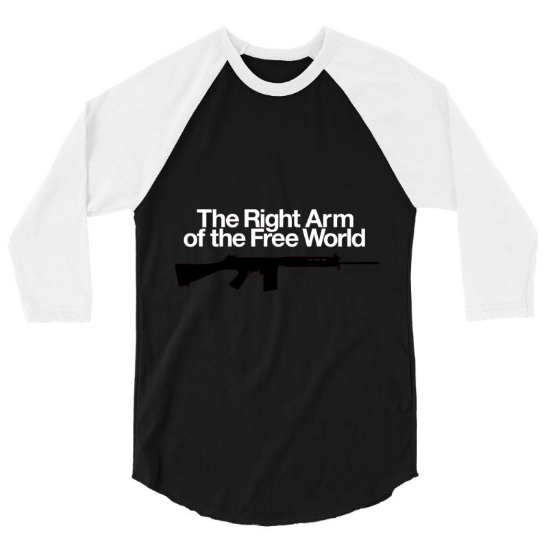 Right Arm Of The Free World  Fn Fal 3/4 Sleeve Shirt by cm-arts | Artistshot