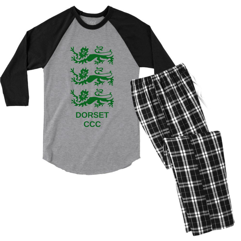 Dorset County Cricket Club Men's 3/4 Sleeve Pajama Set | Artistshot