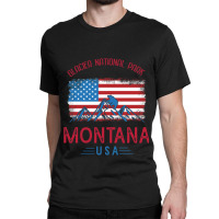 Vintage Glacier National Park Montana Classic T-shirt | Artistshot