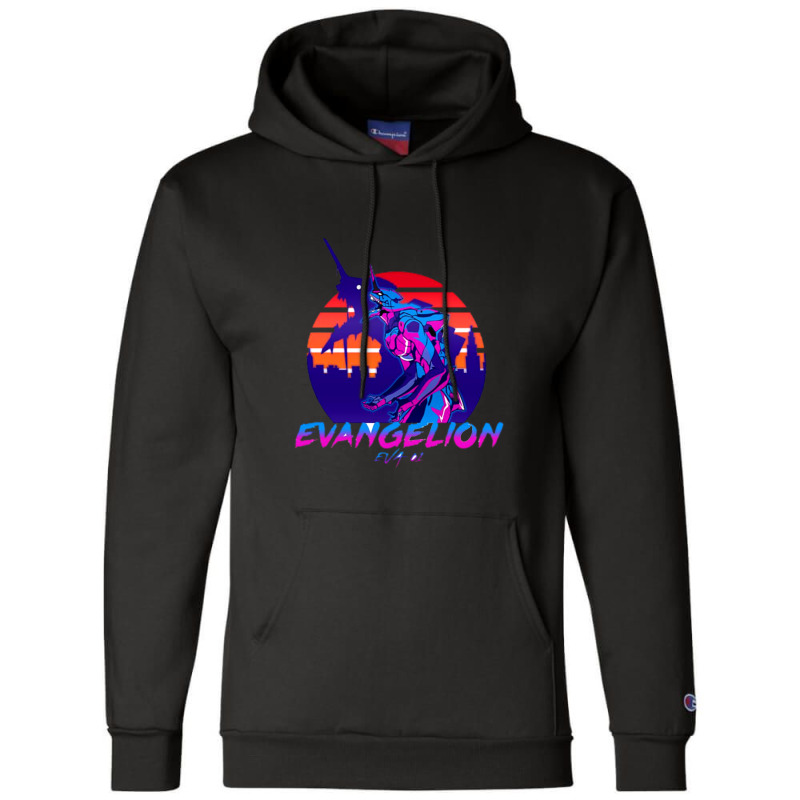 Evangel Unit Eva 01 Champion Hoodie by MikeKCortez | Artistshot