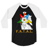 Oes Fatal Sister With Eyes Mask Eastern Star Mother S Day 3/4 Sleeve Shirt | Artistshot