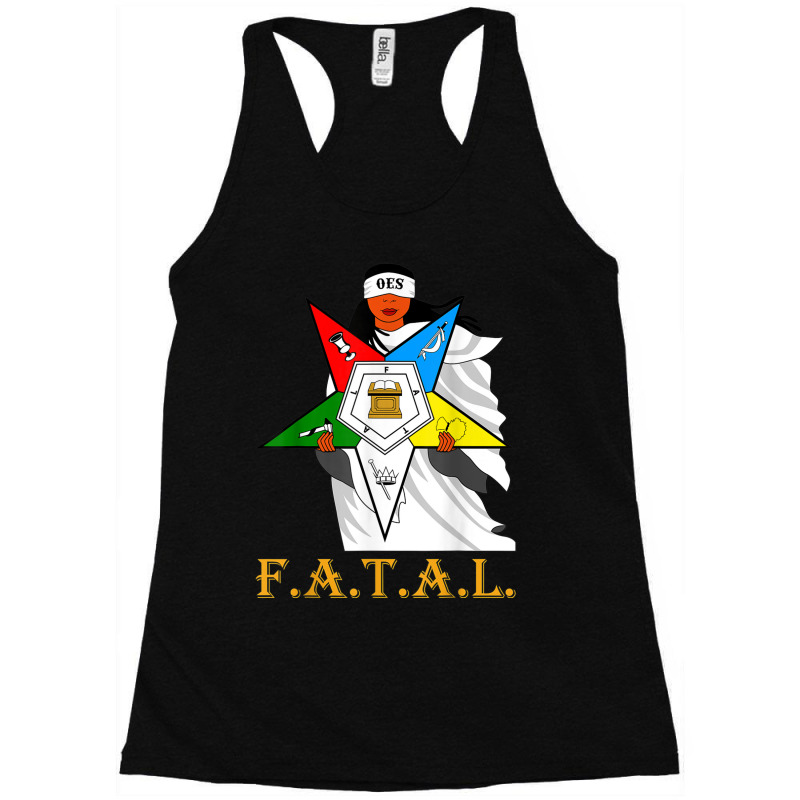 Oes Fatal Sister With Eyes Mask Eastern Star Mother S Day Racerback Tank by KaseyReyes | Artistshot