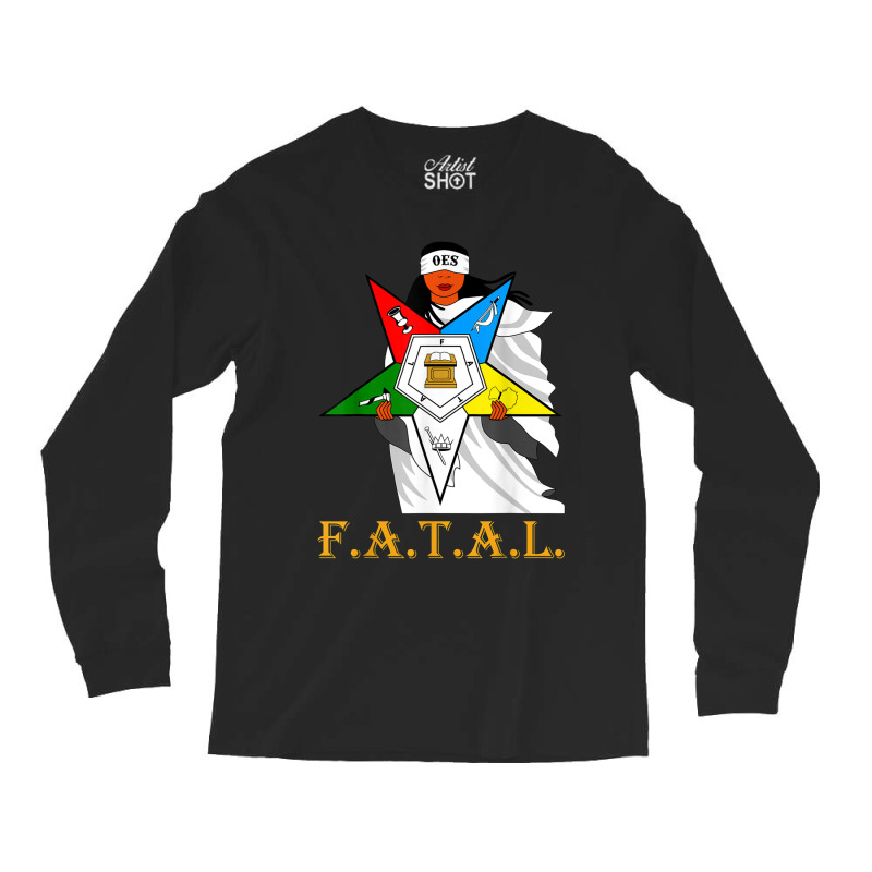 Oes Fatal Sister With Eyes Mask Eastern Star Mother S Day Long Sleeve Shirts by KaseyReyes | Artistshot