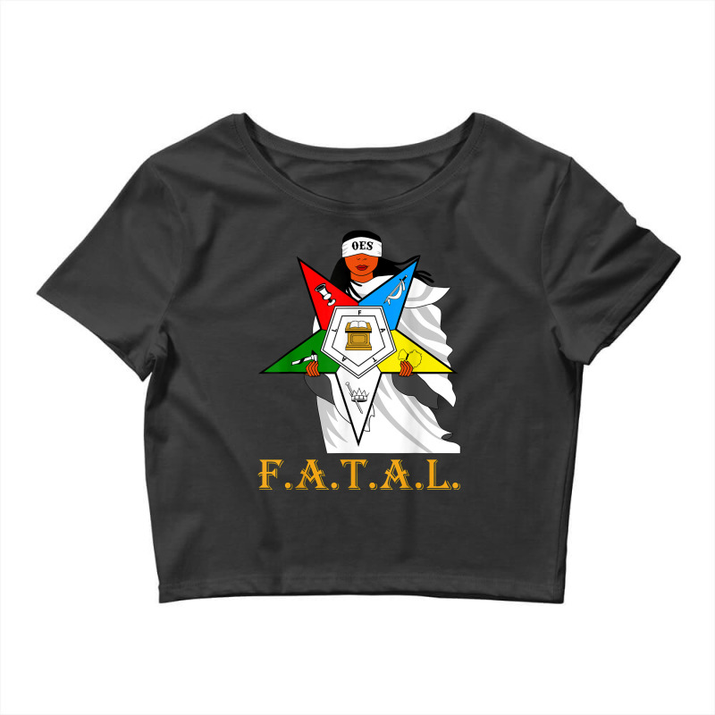 Oes Fatal Sister With Eyes Mask Eastern Star Mother S Day Crop Top by KaseyReyes | Artistshot