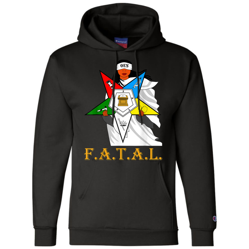 Oes Fatal Sister With Eyes Mask Eastern Star Mother S Day Champion Hoodie by KaseyReyes | Artistshot