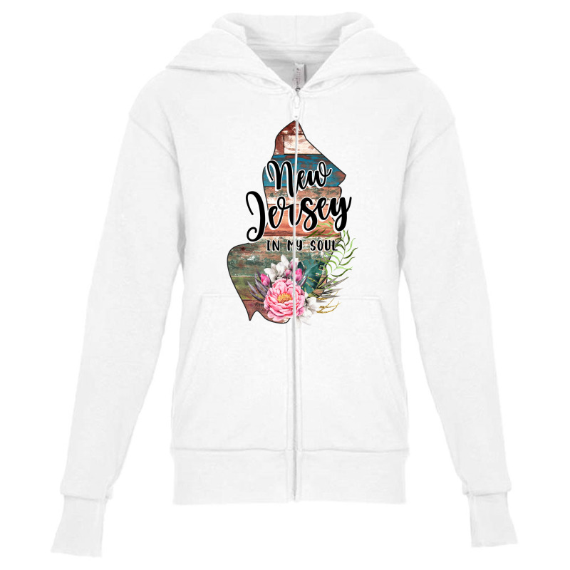 New Jersey In My Soul Youth Zipper Hoodie | Artistshot