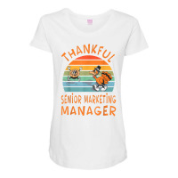 Senior Marketing Manager Job Funny Thanksgiving T Shirt Maternity Scoop Neck T-shirt | Artistshot