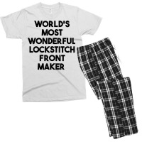 World's Most Wonderful Lockstitch Front Maker T Shirt Men's T-shirt Pajama Set | Artistshot