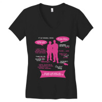 Stargate Sg1  Sam Amp Jack Quotes (pinkwhite Design) Fitted Women's V-neck T-shirt | Artistshot