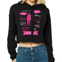 Stargate Sg1  Sam Amp Jack Quotes (pinkwhite Design) Fitted Cropped Hoodie | Artistshot