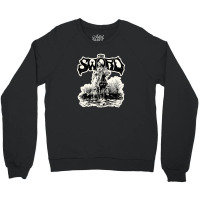 Horse Knight With White Wolf Crewneck Sweatshirt | Artistshot