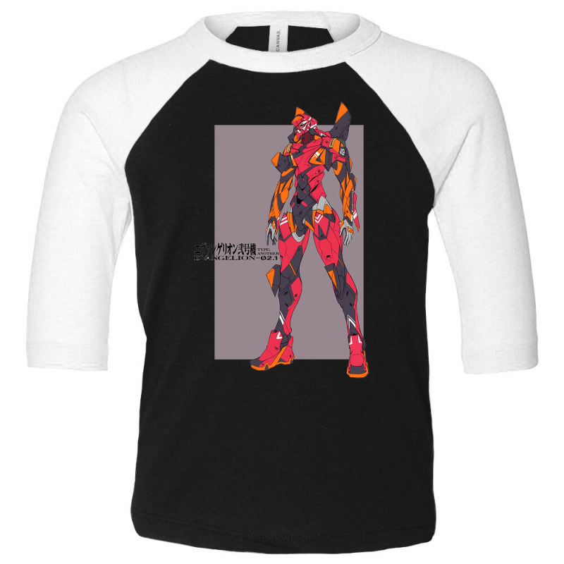 Neon Genesis Evangelion Anime Eva Unit 02 Toddler 3/4 Sleeve Tee by MikeKCortez | Artistshot