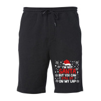 Christmas Pjs I'm Not Santa But You Can Still Sit On My Lap Sweatshirt Fleece Short | Artistshot