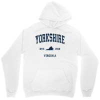 Yorkshire Virginia Va Vintage Athletic Navy Sports Design T Shirt Unisex Hoodie | Artistshot