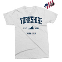 Yorkshire Virginia Va Vintage Athletic Navy Sports Design T Shirt Exclusive T-shirt | Artistshot