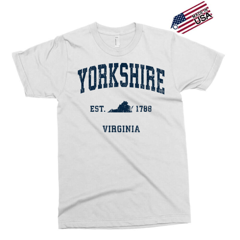 Yorkshire Virginia Va Vintage Athletic Navy Sports Design T Shirt Exclusive T-shirt | Artistshot