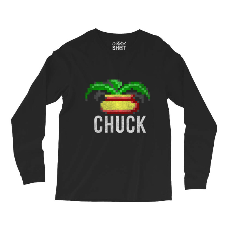 Chuck The Plant  Black Long Sleeve Shirts by cm-arts | Artistshot