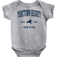 Yorktown Heights New York Ny Vintage Athletic Navy Sports De T Shirt Baby Bodysuit | Artistshot