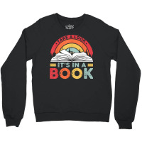 Take A Look It's In A Book Reading Vintage Retro Rainbow T Shirt Crewneck Sweatshirt | Artistshot