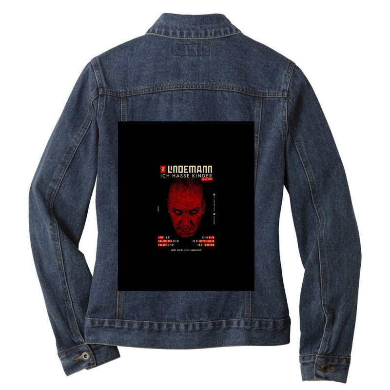 Lindemann Is Music Rock  Collection Music Graphic Ladies Denim Jacket by cm-arts | Artistshot