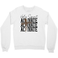 Holy Spirit Activate Christmas Xmas Pajama Religious Gift T Shirt Crewneck Sweatshirt | Artistshot