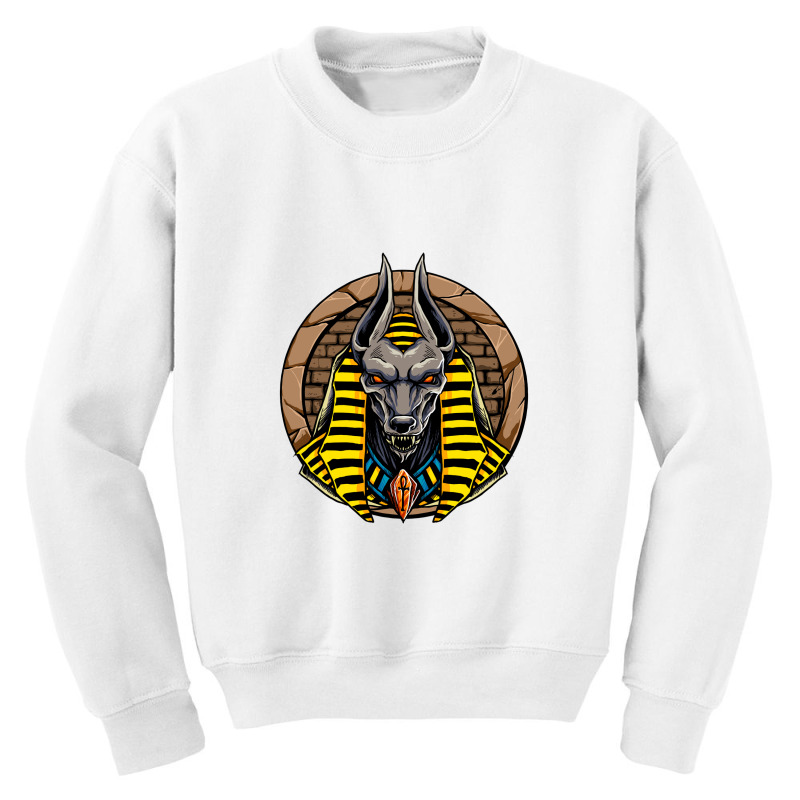 Anubis Lord Egypt Mythology Character Youth Sweatshirt by MikeKCortez | Artistshot