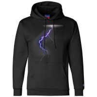 Lightning Thunder Lightning Bolt Storm Cloud Strikes Champion Hoodie | Artistshot