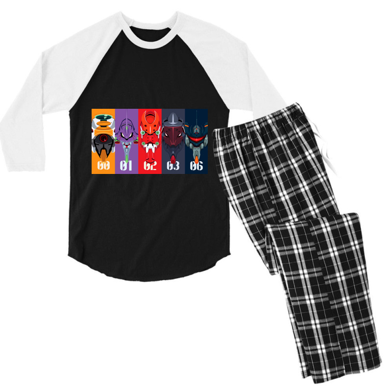 Unit Robot Evangel Neon Genesis Men's 3/4 Sleeve Pajama Set by MikeKCortez | Artistshot