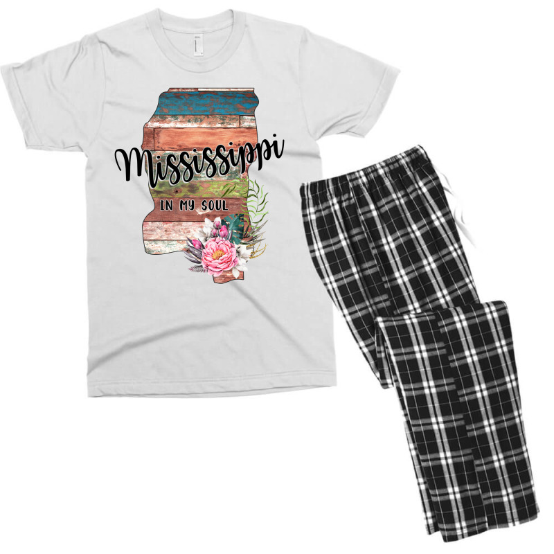 Mississippi In My Soul Men's T-shirt Pajama Set | Artistshot