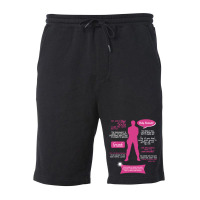 Stargate Sg1  Sam Quotes (pinkwhite Design) Fitted Fleece Short | Artistshot