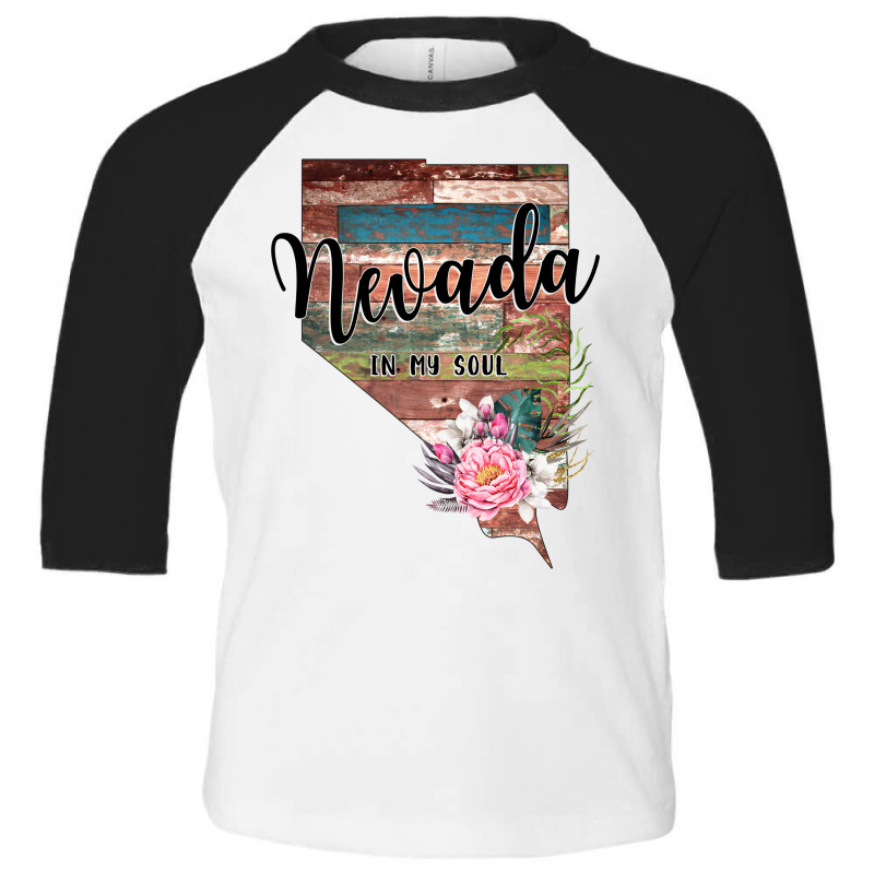 Nevada In My Soul Toddler 3/4 Sleeve Tee | Artistshot