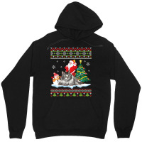 Santa Riding Siberian Cat Noel Tree Presents Merry Christmas T Shirt Unisex Hoodie | Artistshot